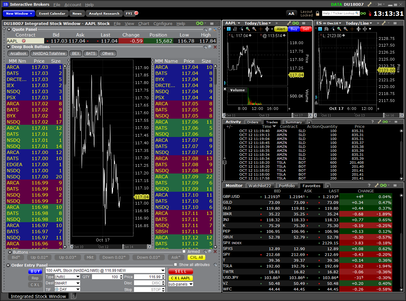 Integrated Stock Window